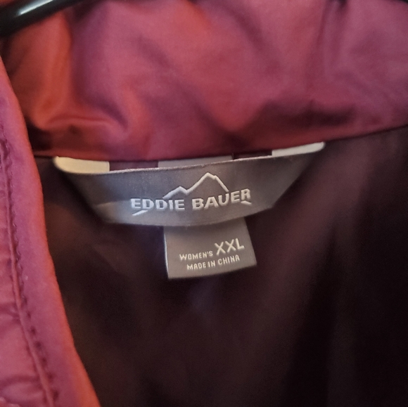 Eddie Bauer Burgundy Zip Up - Picture 3 of 4